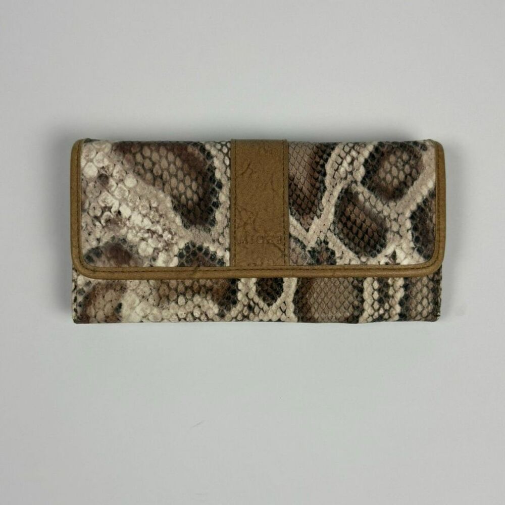 Miche Snake Print Wallet Clutch
